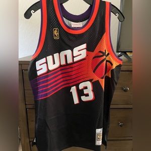 Men’s Sz Med Steve Nash Suns Mitchell & Ness Black HWC Swingman 96-97 Jersey